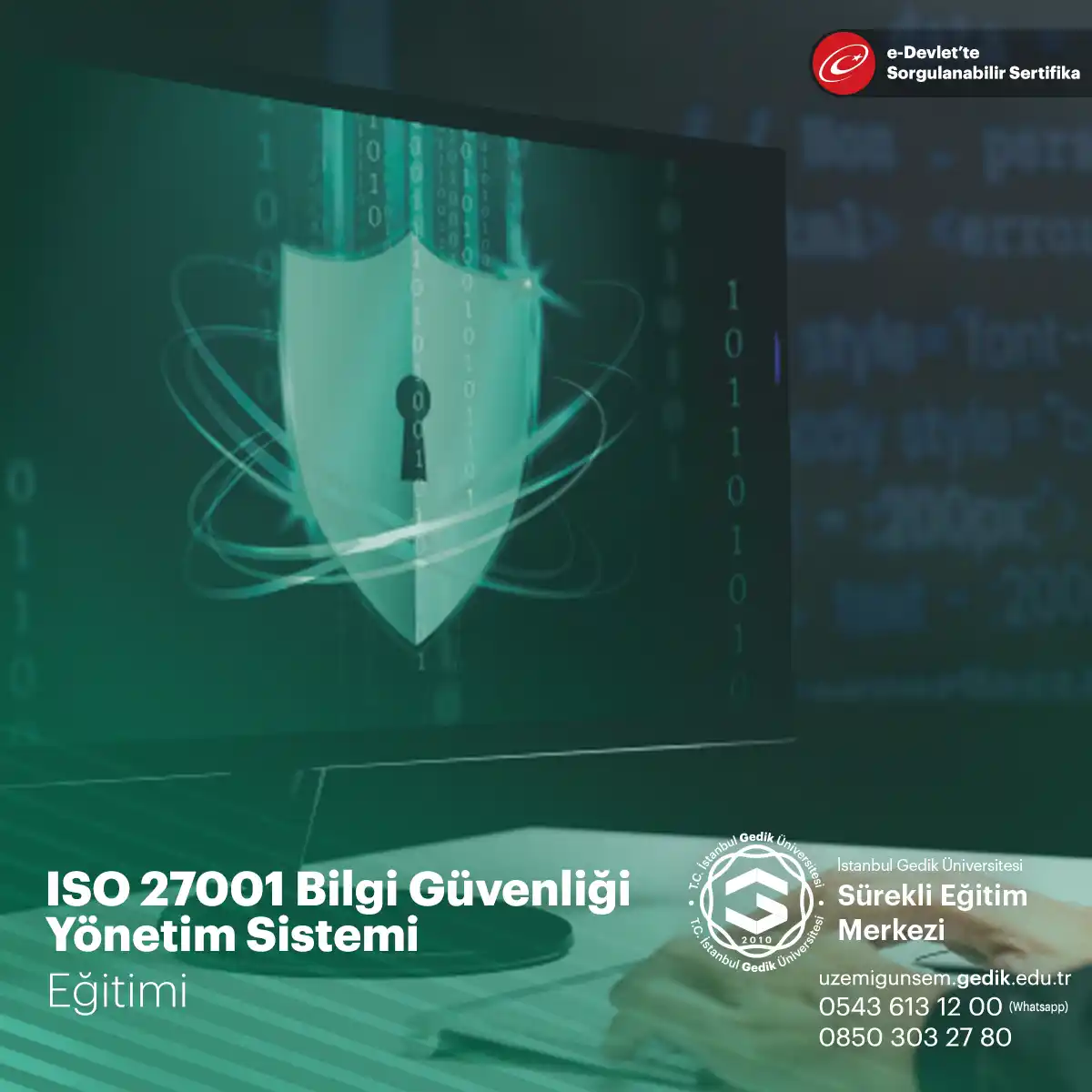 ISO 27001 Bilgi Güvenliği Yönetim Sistemi, bilginin güvenliği konusunda işletmelerin izlemesi gereken yol haritasını ortaya koymaktadır. Bilginin gizliliği kadar ona sadece yetkili kişilerin erişimini doğru şartlar altında sağlamak da yine bu standardın içerisinde yer alan bir diğer konudur.