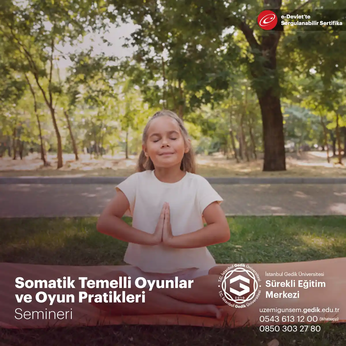 Somatik Temelli Oyunlar ve Oyun Pratikleri Semineri, bedensel farkındalık ve ifadeyi artırmak için tasarlanmış bir eğitim programıdır.