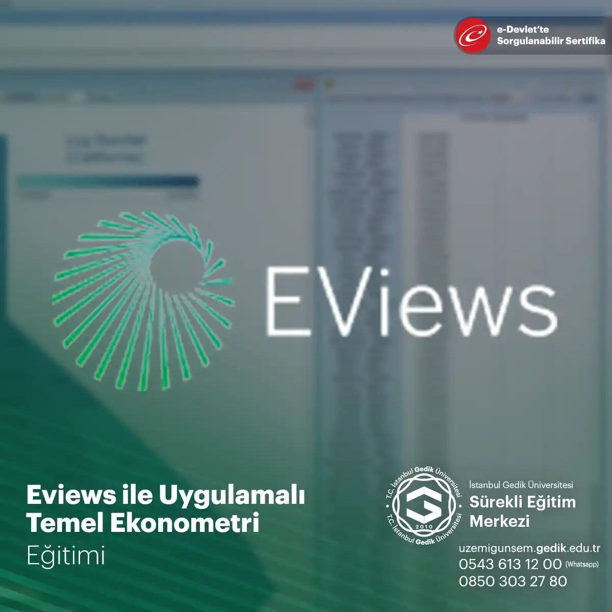 Eviews İle Uygulamalı Temel Ekonometri