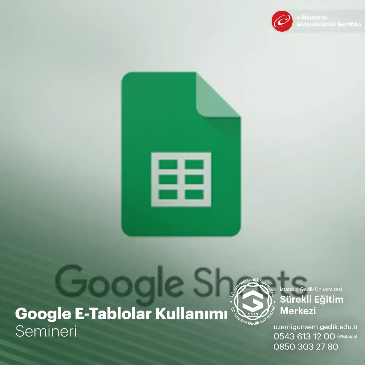 Google Sheets (E-Tablolar)