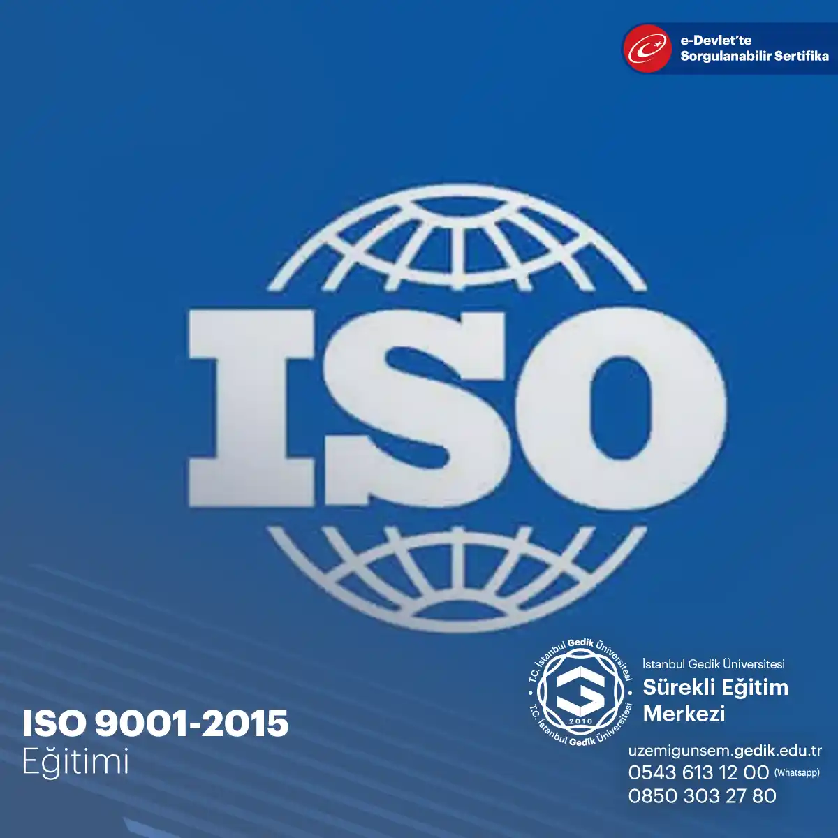 ISO 9001-2015 Sertifikalı Eğitim Programı