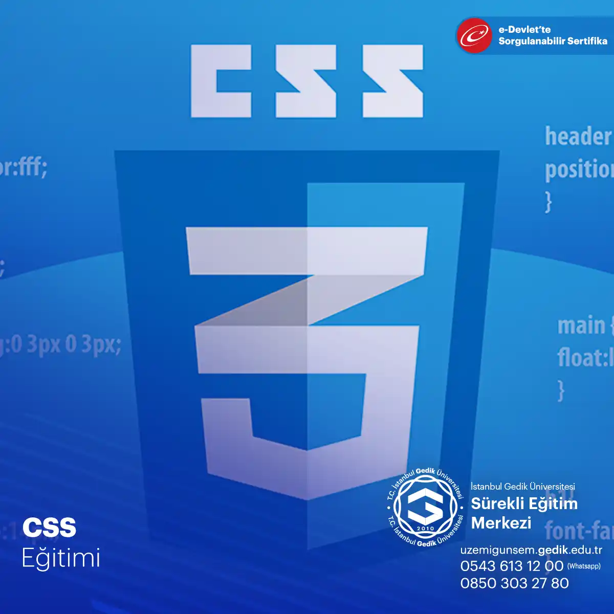 CSS Sertifikalı Eğitim Programı