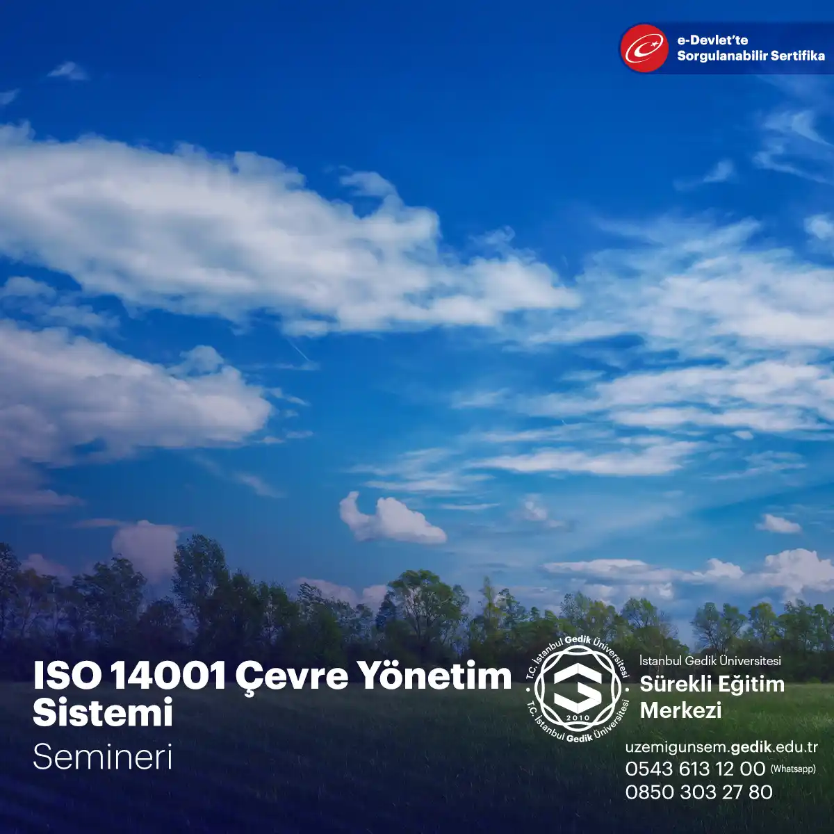 ISO 14001 Çevre Yönetim Sistemi Semineri