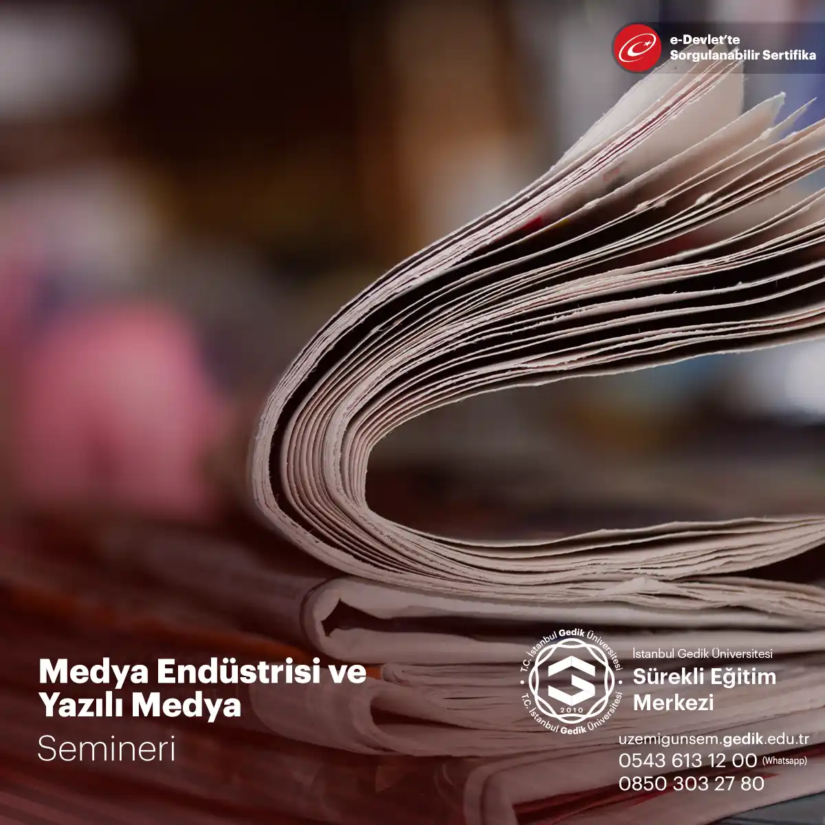 Medya Endüstrisi ve Yazılı Medya Semineri