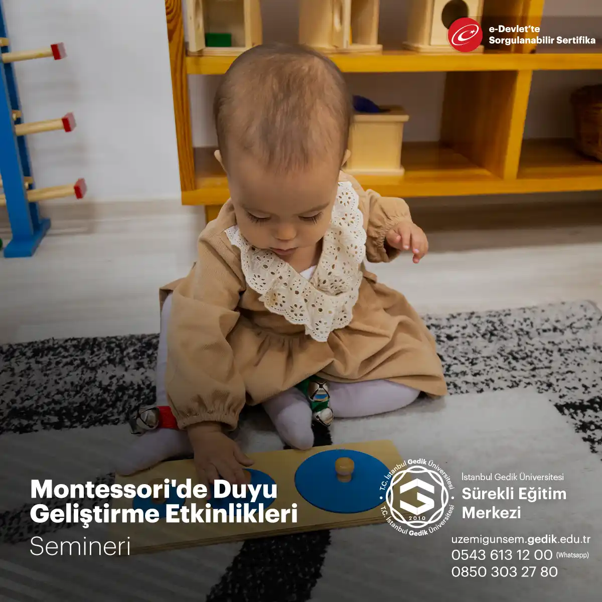 Montessori'de duyu geliştirme etkinlikleri, çocukların algıları keşfetmelerini ve duyularını kullanarak dünyayı deneyimlemelerini sağlar.