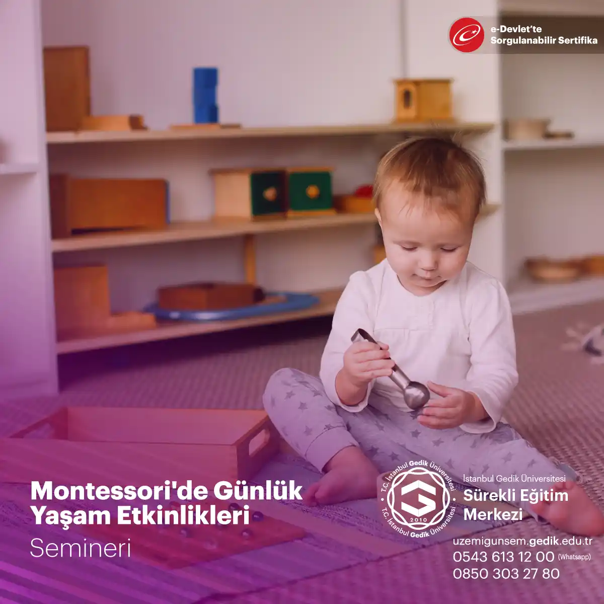 Montessori'de Günlük Yaşam Etkinlikleri Semineri
