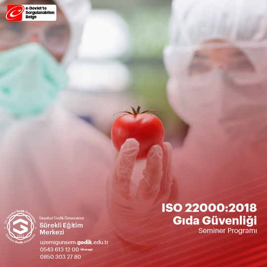 ISO 22000:2018 Gıda Güvenliği Semineri