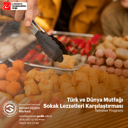 Sokak lezzetleri açısından birbirinden farklı ve çeşitli tatlar sunar. Türk mutfağı, döner, kebap, simit, kokoreç gibi sokak lezzetleriyle ünlüdür. 
